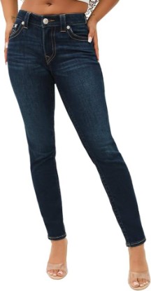 Picture of True Religion Women’s Jennie Mid Rise Curvy Fit Skinny Ankle Jean – Skinny Jeans for Women, Comfortable & Trendy
