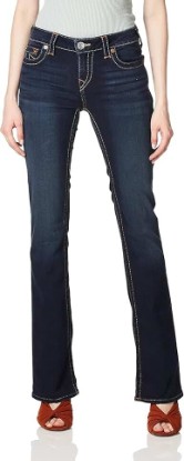 Picture of True Religion Women’s Becca Mid Rise Bootcut Jeans – Premium Stretch Denim, Flattering Ladies Jeans