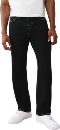 Picture of True Religion Men's Bobby SN Flap Jeans – Relaxed Straight Fit Stretch Denim, 32" Inseam, Flap Pockets