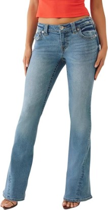Picture of True Religion Women's Joey Low Rise Flare Jeans – Flap Pockets, Bootcut Denim