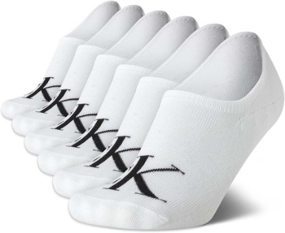Picture of Calvin Klein Womens No Show Socks - 6 Pack Lightweight Cotton Blend Invisible No Slip Sneaker Liners Athletic Socks for Women