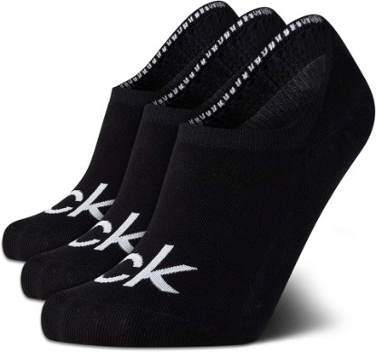 Picture of Calvin Klein Mens No Show Socks - 3 Pack Cotton Blend Stretch Soft Cushioned Athletic Casual Low Cut Socks for Men