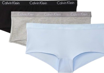 Picture of Calvin Klein Women's Motive Cotton Boyshort Panties, 3 Pack