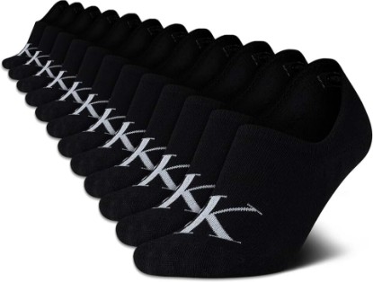 Picture of Calvin Klein Womens No Show Socks - 12 Pack Lightweight Cotton Blend Invisible No Slip Sneaker Liner Athletic Socks for Women
