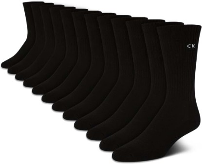Picture of Calvin Klein Mens Crew Socks - 12 Pack Cushioned Breathable Athletic Performance Crew Socks for Men for Sports & Running