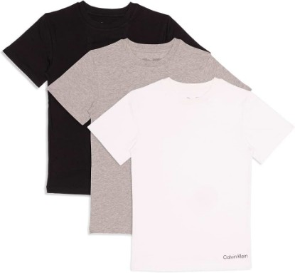 Picture of Calvin Klein Kids Boys' Short Sleeve Cotton Crewneck T-Shirt Multipack