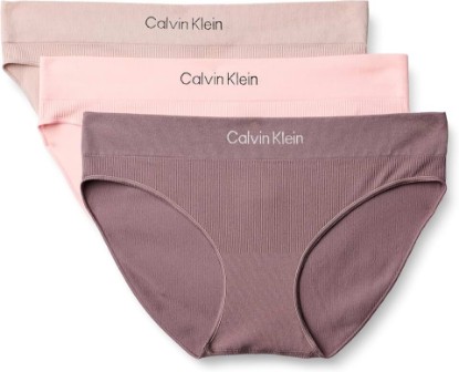Picture of Calvin Klein Women's Microfiber Seamless Rib Bikini Panties, 3 Pack