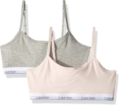 Picture of Calvin Klein Kids Girls' Cropped Cotton Cami Bralette 2-Pack