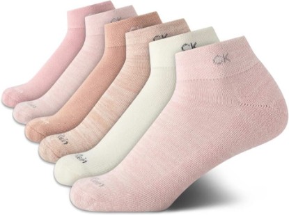 Picture of Calvin Klein Women's Quarter Socks - 6 Pack Cushioned Athletic Ankle Socks for Women - Women's Sports Socks (Size: 4-10)