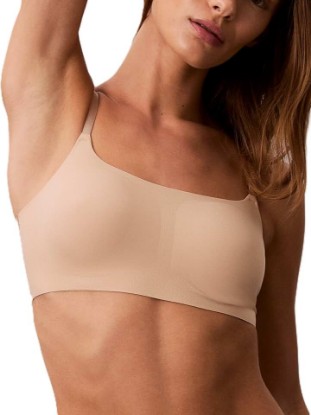 Picture of Calvin Klein Women's Invisibles Comfort Seamless Adjustable Skinny Strap Bralette Bra