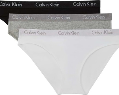 Picture of Calvin Klein womens Motive Cotton Multipack Bikini Panty 3 Pack