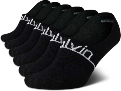 Picture of Calvin Klein Womens No Show Socks - 6 Pack Non Slip Heel Lightweight Cotton Blend Invisible Liner Socks for Women