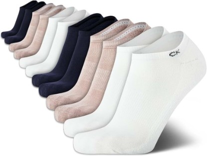Picture of Calvin Klein Mens No Show Socks - 12 Pack Lightweight Cushioned Casual Low Cut Socks for Men for Sneakers and Loafers
