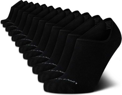 Picture of Calvin Klein Mens Liner Socks - 12 Pack Lightweight Performance Non Slip No Show Socks for Men - Athletic Shoe Sock Liners