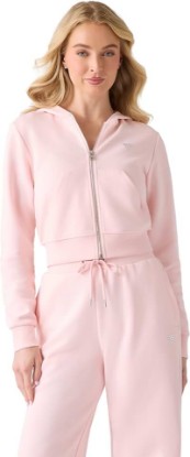 Picture of GUESS Women's Kora Zipped Up Hoodie