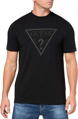 Picture of GUESS Men's Eco Tonal Logo Short Sleeve T-Shirt