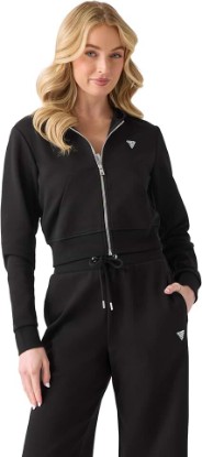 Picture of GUESS Women's Kora Zipped Up Hoodie