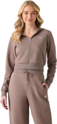 Picture of GUESS Women's Kora Zipped Up Hoodie