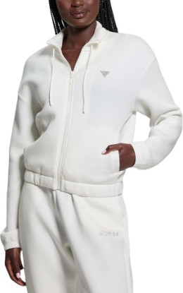 Picture of GUESS Women's Eco Cecilia Scuba Zip Sweatshirt
