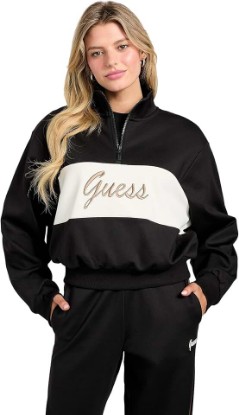 Picture of GUESS Eco Fabia Half-Zip Sweatshirt