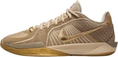 Picture of Nike Sabrina 2 "Stronger Than Gold Basketball Shoes (HF1799-200, Rattan/Khaki/Sail/Metallic Gold) Size 11.5