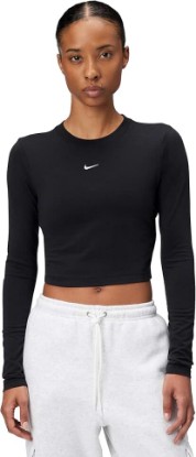Picture of Nike Nike Women's Women's Sportswear Chill Knit Slim Long-Sleeve Cropped Top