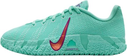 Picture of Nike Ja 3 "12 Time Big Kids' Basketball Shoes (Bleached Turquoise/Vivid Purple/Safety Orange)