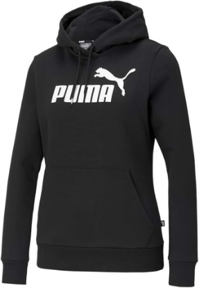 Picture of PUMA Womens Essentials Logo Hoodie Casual Outerwear Casual - Pink