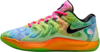 Picture of Nike KD17 Basketball Shoes (HF1811-700, Barely Volt/Hyper Pink/Total Orange/Baltic Blue) Size 11
