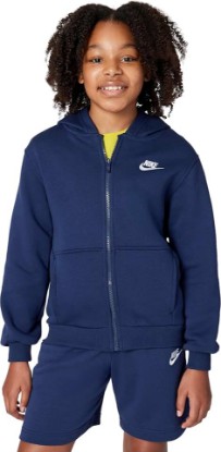 Picture of Nike Nike Unisex Big Kids' Sportswear Club Fleece Full-Zip Hoodie - Boys and Girls Sweatshirt