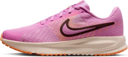 Picture of Nike Women's Run Defy Road Running Shoes, Light Magenta/Black-Chalk-Orange Pulse, 9