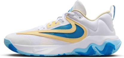 Picture of Nike Men's Giannis Immortality 3 Basketball Shoes, White Lt Photo Blue Lt Laser Orange, 8