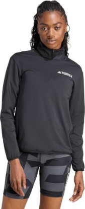 Picture of adidas womens Terrex Multi Climawarm Half-zip Tech Fleece Hiking Sweatshirt