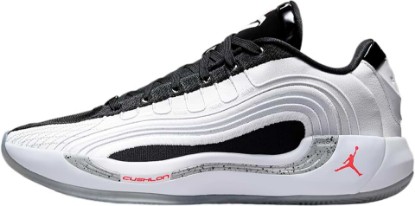 Picture of Nike Luka 4 "White Cement Basketball Shoes (White/Black/Wolf Grey/Bright Crimson) Size 11