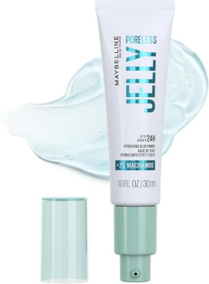 Picture of MAYBELLINE Poreless Jelly Primer, Hydrating, Blurring Makeup Primer with 2% Niacinamide For Up To 24HR Make Up Wear, Clear, 1 Count