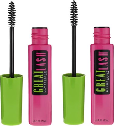Picture of MAYBELLINE Great Lash Washable Mascara Makeup, Volumizing Lash-Doubling Formula That Conditions As It Thickens, Very Black, 2 Count