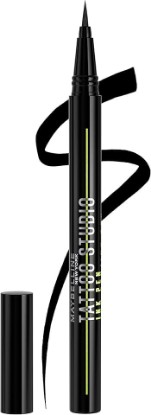 Picture of MAYBELLINE Tattoo Studio Ink Pen Eyeliner, Waterproof & Smudge Resistant Liner, Up to 24 Hours Eye Makeup Wear, Jet Black, 1 Count