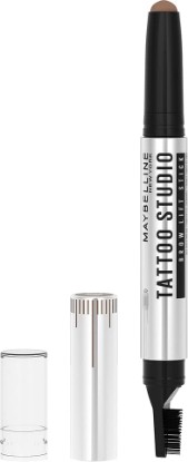 Picture of MAYBELLINE TattooStudio Brow Lift Stick Makeup with Tinted Wax Conditioning Complex, Soft Brown, 1 Count