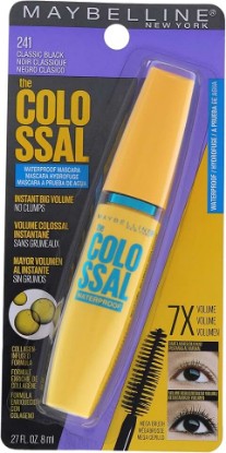 Picture of MAYBELLINE Volum' Express The Colossal Waterproof Mascara, Volumizing, Thickening, Clump-Free Make Up Formula, Classic Black, 1 Count