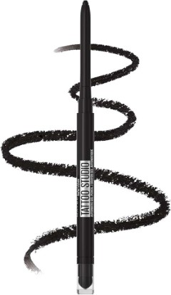 Picture of MAYBELLINE Tattoo Studio Automatic Gel Pencil Waterproof Eyeliner, Blendable, Smudge Resistant, Matte Eyeliner For Up To 36HR Wear, Pitch Black (Smokey Black), Packaging May Vary