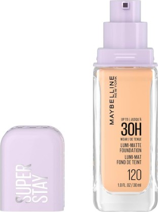 Picture of MAYBELLINE Super Stay Lumi-Matte Foundation, Lightweight and Buildable Full Coverage Foundation Makeup For Up To 30HR Wear, 120, 1 Count