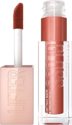 Picture of MAYBELLINE Lifter Gloss, Hydrating Lip Gloss with Hyaluronic Acid, High Shine for Plumper Looking Lips, Topaz, Terracotta Neutral, 0.18 Ounce