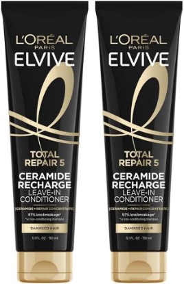 Picture of L'Oreal Paris Elvive Total Repair 5 Protein Recharge Leave In Conditioner Treatment, and Heat Protectant, 2 pack, (5.1 Ounce each) (Packaging May Vary)