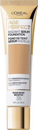 Picture of L'Oreal Paris Age Perfect Radiant Serum Foundation with SPF 50, Nude Beige, 1 Ounce
