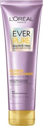 Picture of L'Oreal Paris Blonde Sulfate Free Conditioner for Color-Treated Hair, Neutralizes Brass + Balances, EverPure, 8.5 Fl Oz (Packaging May Vary)
