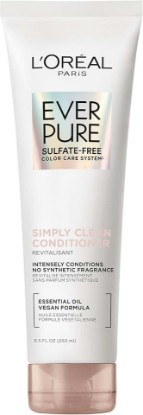 Picture of L'Oreal Paris EverPure Sulfate Free Simply Clean Hair Conditioner, Hydrating Hair Care with Rosemary Essential Oils, 8.5 Fl Oz
