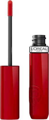 Picture of L'Oreal Paris Infallible Lacque Resistance Liquid Lipstick, 16HR Long Lasting Lip Makeup with Lacquer-Like Shine and Zero Transfer, 420, Le Rouge Paris
