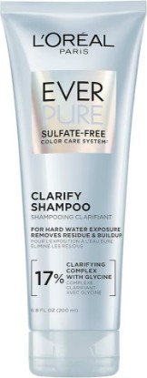 Picture of L'Oreal Paris Clarify Sulfate Free Shampoo with Antioxidants, Clarifying Shampoo for Hard Water Exposure and Styling Build-up, EverPure, 6.8 Fl Oz