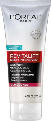 Picture of L'Oreal Paris Revitalift 3.5% Pure Glycolic Acid Brightening Cleansing Gel wth Salicylic Acid 6.7 fl oz