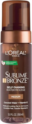 Picture of L'Oreal Paris Sublime Bronze Self Tanning Water Mousse, Streak-Free Natural Looking Tan, 5 fl. Oz